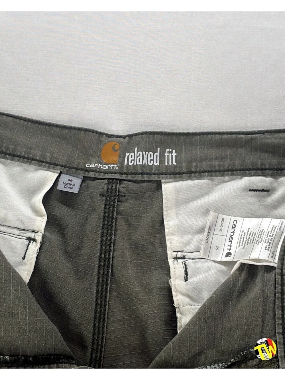 Carhartt Relaxed Fit Work Shorts Faded Black Canvas Utility